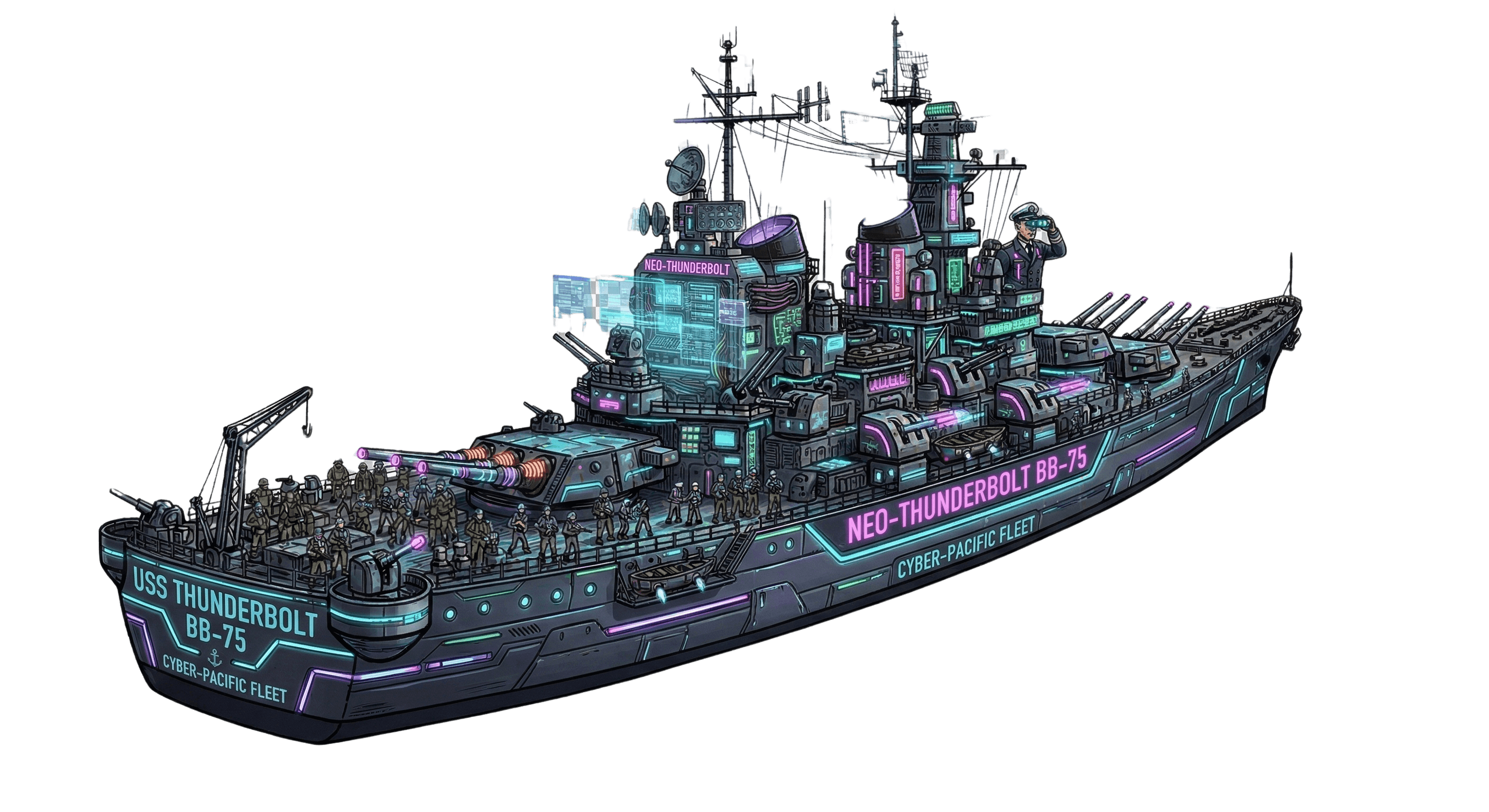 智能戰艦背景